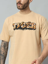 Oversize TIGER Puff Print T-Shirt