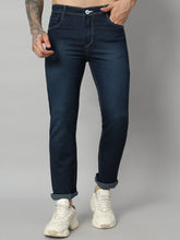 Men Skinny Mid Rise Blue Jeans