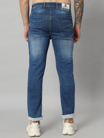 Men Lightly Washed Regular Fit Jeans